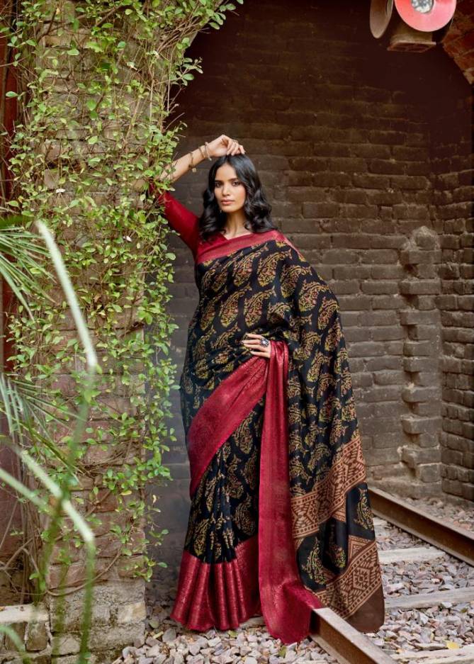 Lt Prerna Casual Wear Soft Linen Designer oarty Wear Saree Collection at Wholesale Price